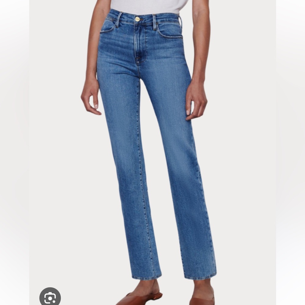 Frame Le High Straight Jeans in Wine Ridge